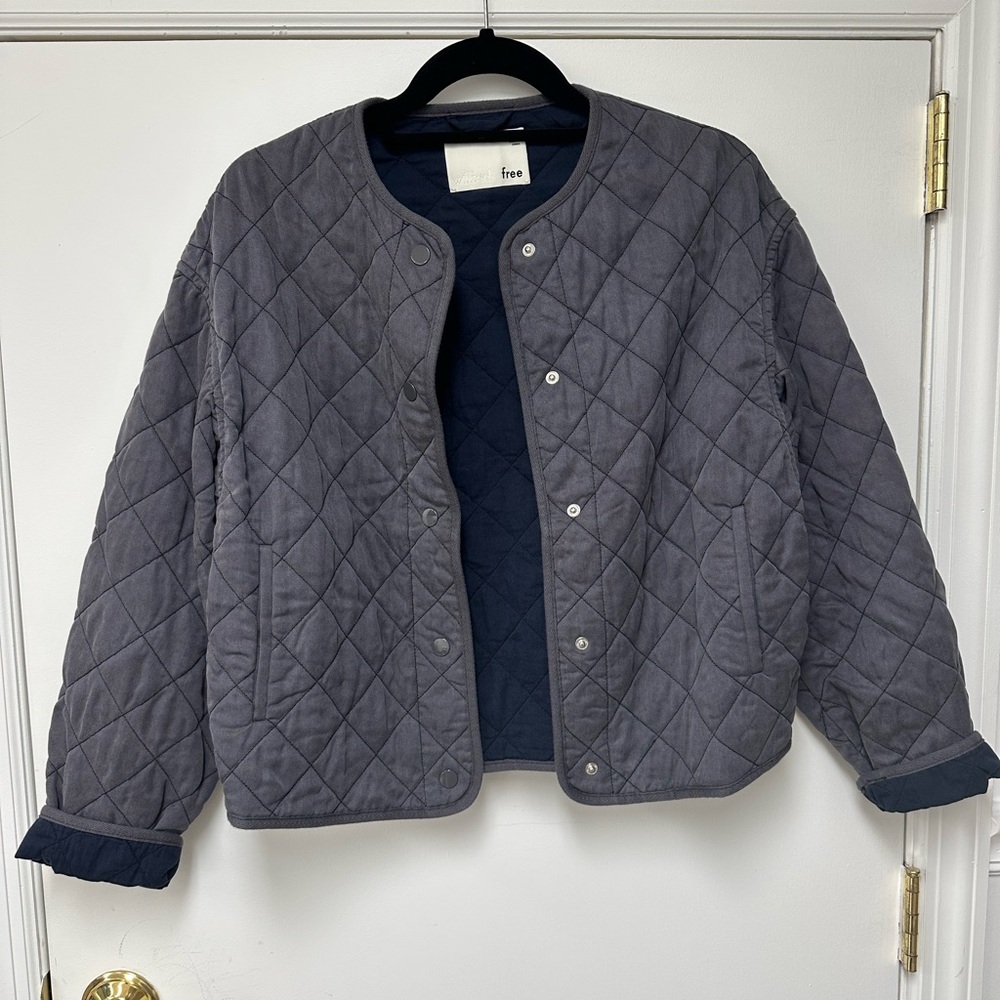 Wilfred Quilted Gray Jacket